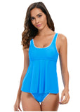 Solid Color Sexy Skirt Conservative Triangle Swimsuit
