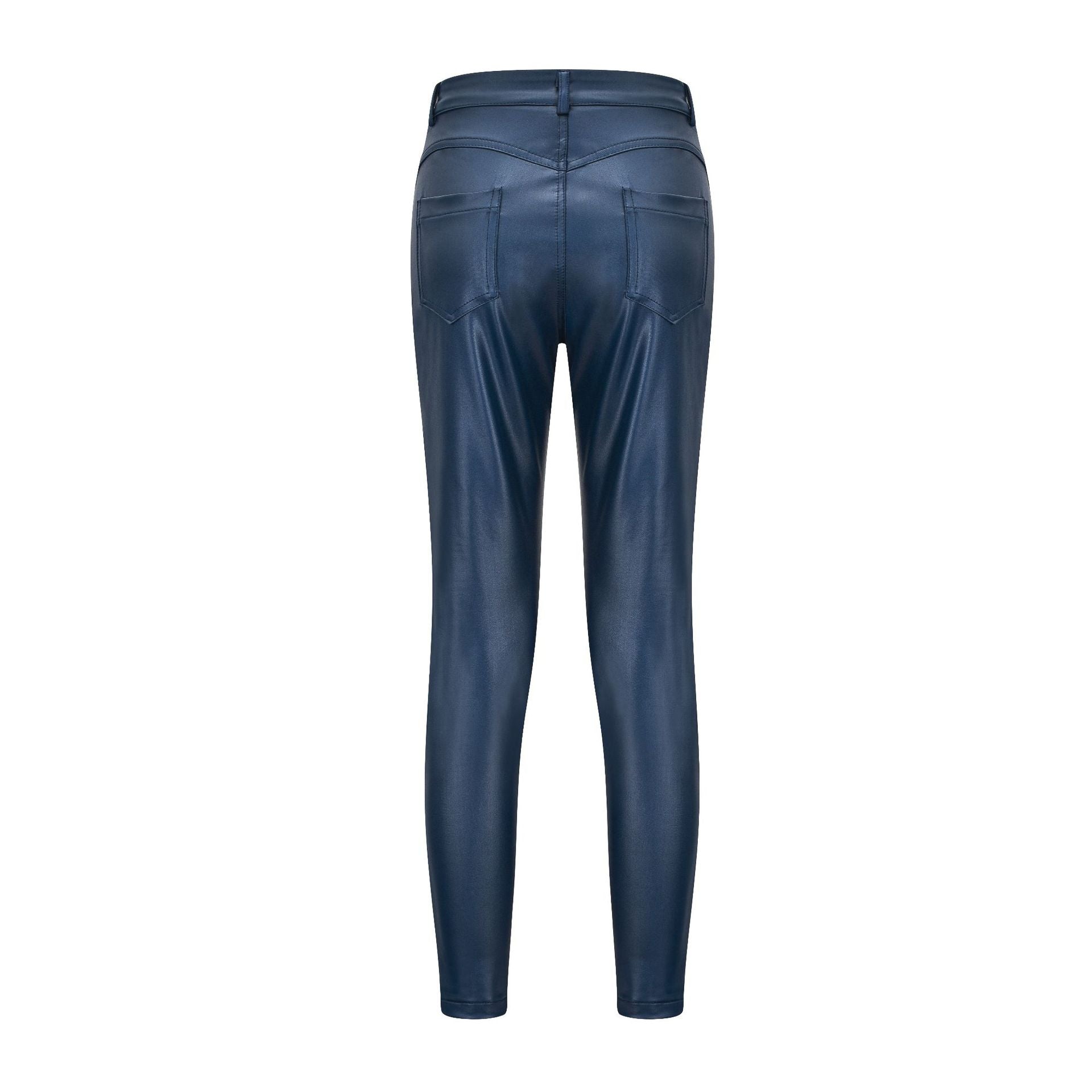 Lässige Skinny-Hose aus Kunstleder für Damen