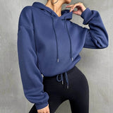 Women’s Hooded Loose Fit Pullover Sweatshirt Top