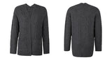 Twist Pocket Mid-Length Knitted Cardigan Coat