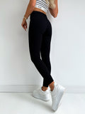 High Waist Vertical Striped Leggings