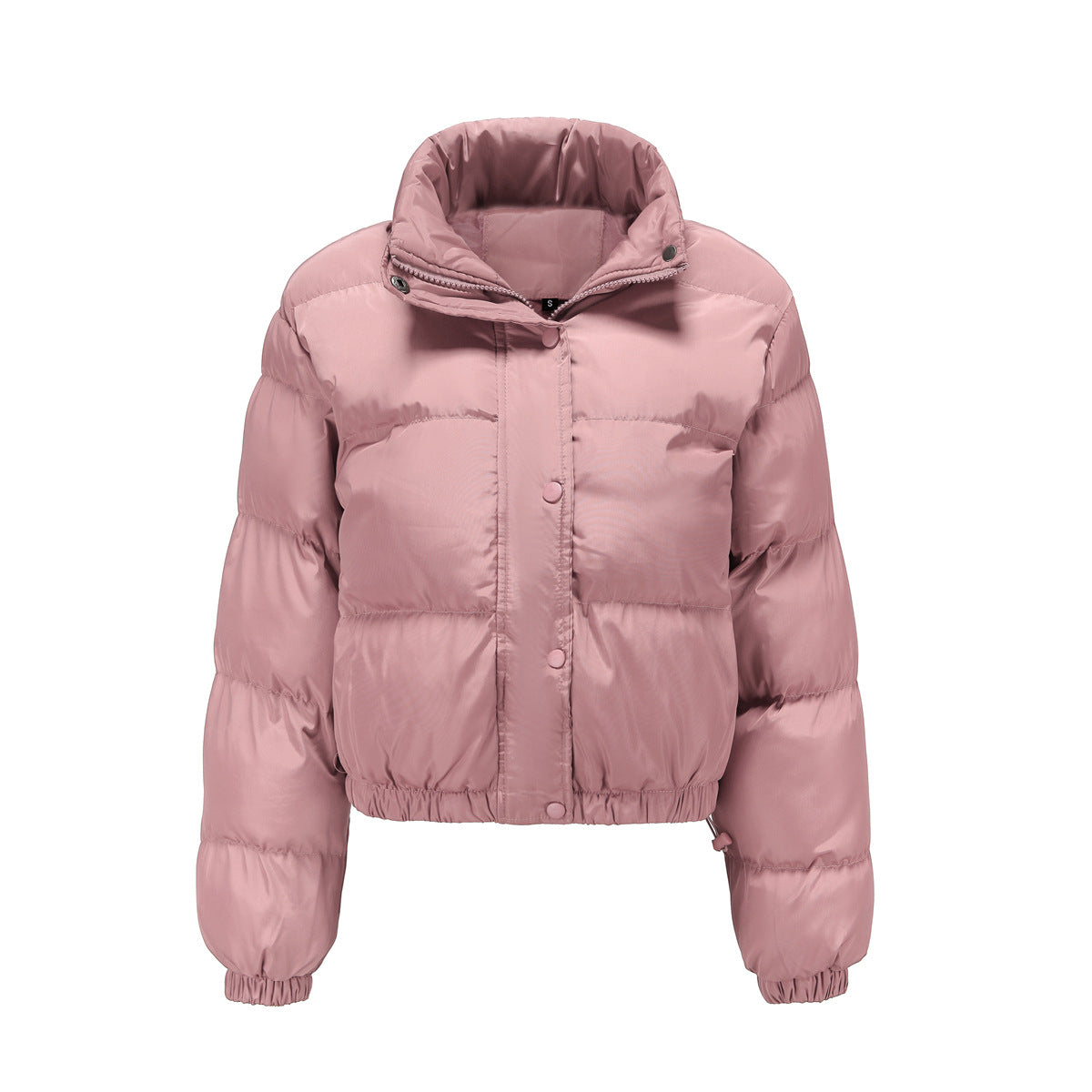 Manteau court en coton rembourré à col haut