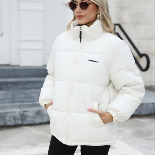 Manteau matelassé chaud en coton pour femme