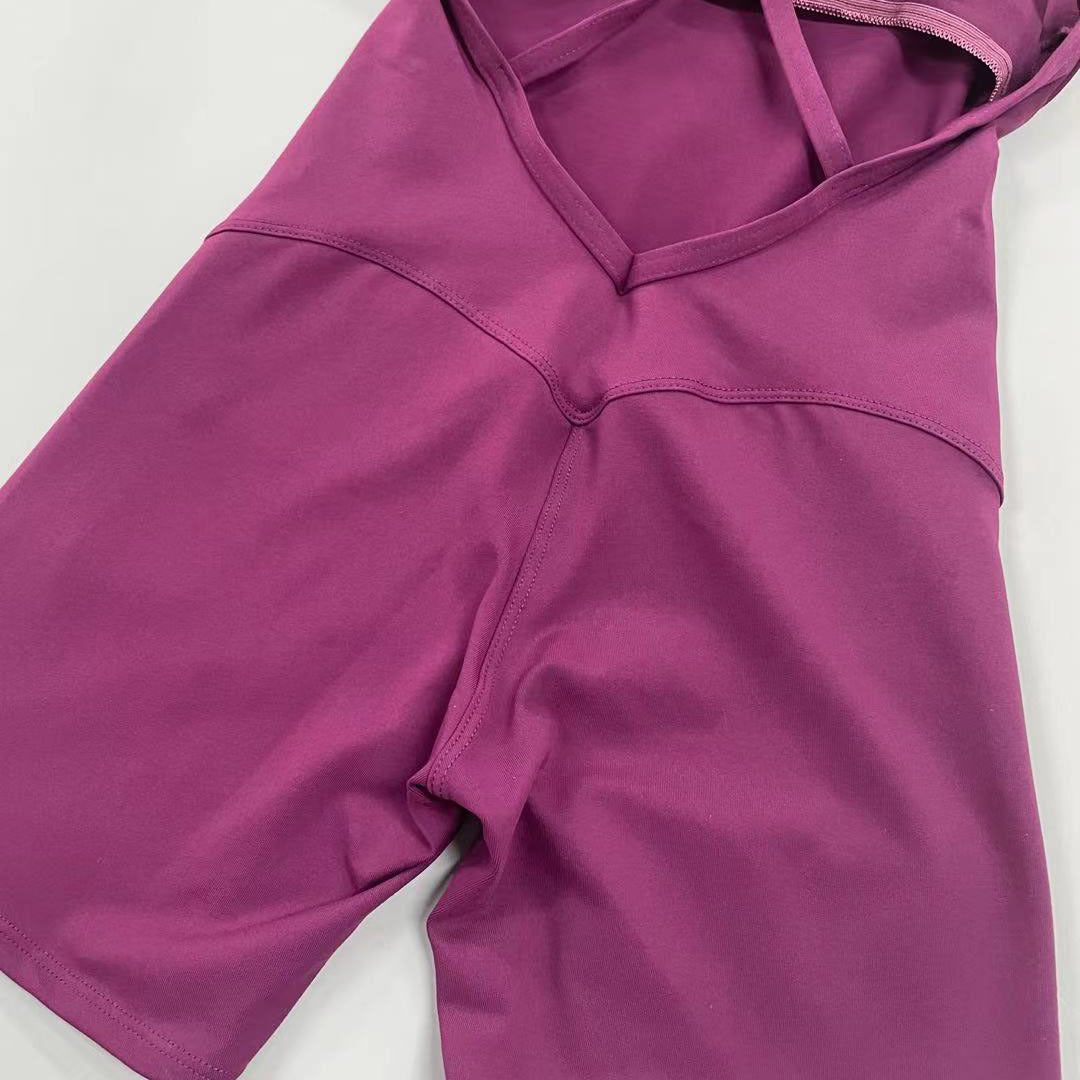 Back Cutout Skinny Yoga Training Jumpsuit