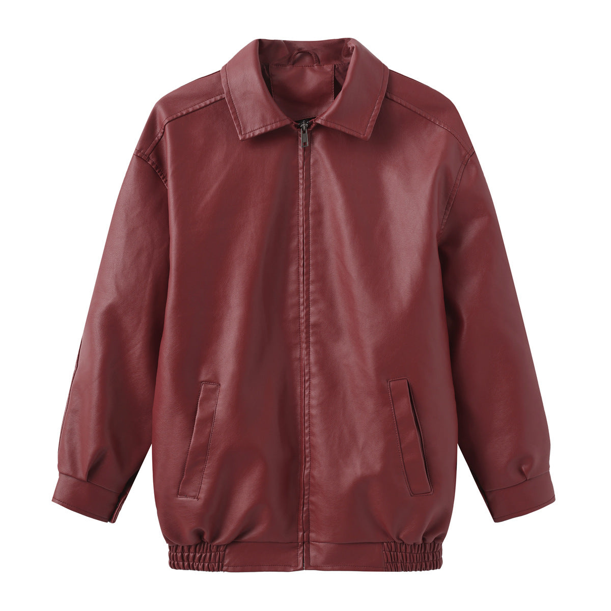 Oversize-Lederjacke für Damen