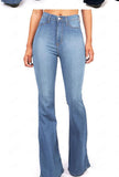 High Waist Flared Slimming Jeans für Damen