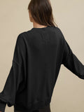 Premium-Sweatshirt mit lockerer Passform und Rundhalsausschnitt