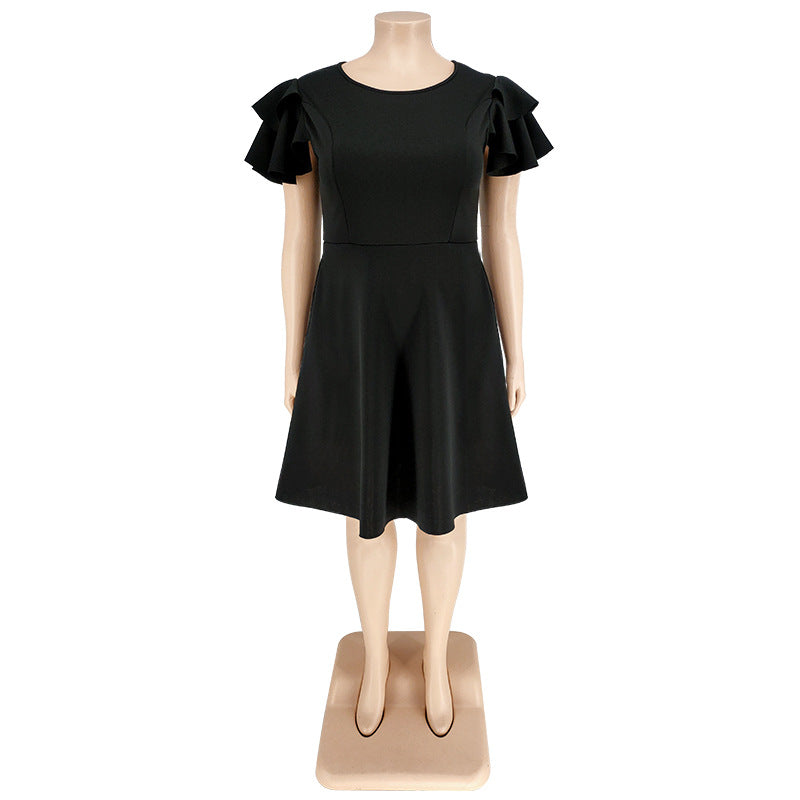 Lebendiges Swing-Kleid in Übergröße für formelle Anlässe