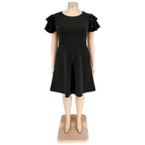 Lebendiges Swing-Kleid in Übergröße für formelle Anlässe