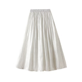 Plissierter Midirock mit hoher Taille