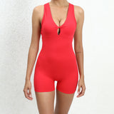 Tight Fit Peach Hip Yoga Sports Jumpsuit