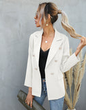 Langer Casual-Büroblazer für Damen