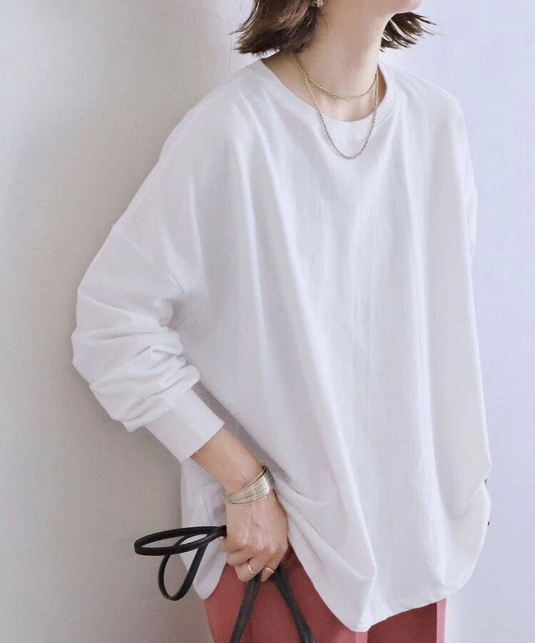 Sweat-shirt oversize en coton rayé pour femme
