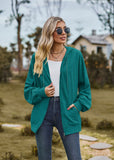 Sweat-shirt ample à capuche et manches longues avec poche de couleur unie
