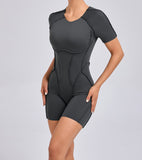 Short Sleeve Tight Sports Yoga Suit