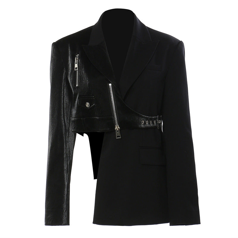 Asymmetrischer Blazer mit Gürtel für Damen