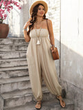 Plus Size Women Clothing Vacation Elegant Jumpsuit- Loose Bodysuit