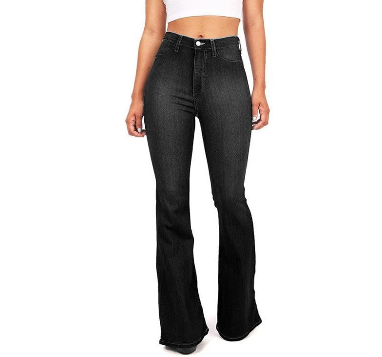High Waist Flared Slimming Jeans für Damen