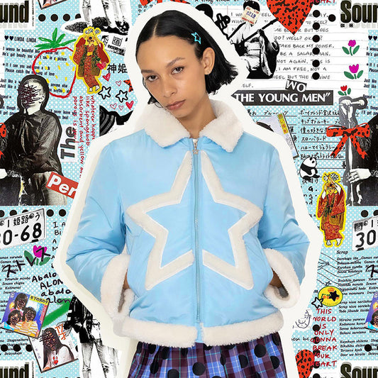 Manteau d'hiver rembourré en coton à motif doux