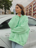 Cozy Street Style Polar Fleece Pullover Sweatshirt