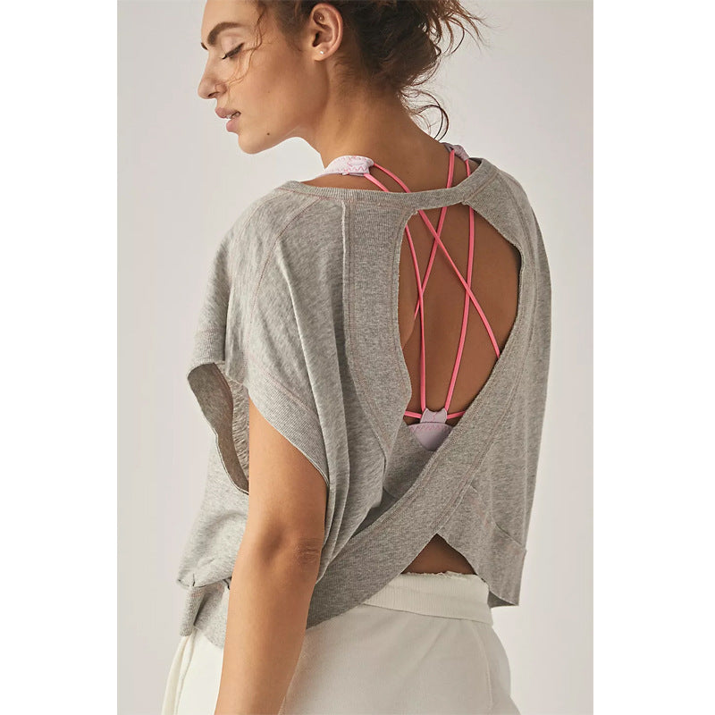 Breathable Loose Yoga T-Shirt for Women