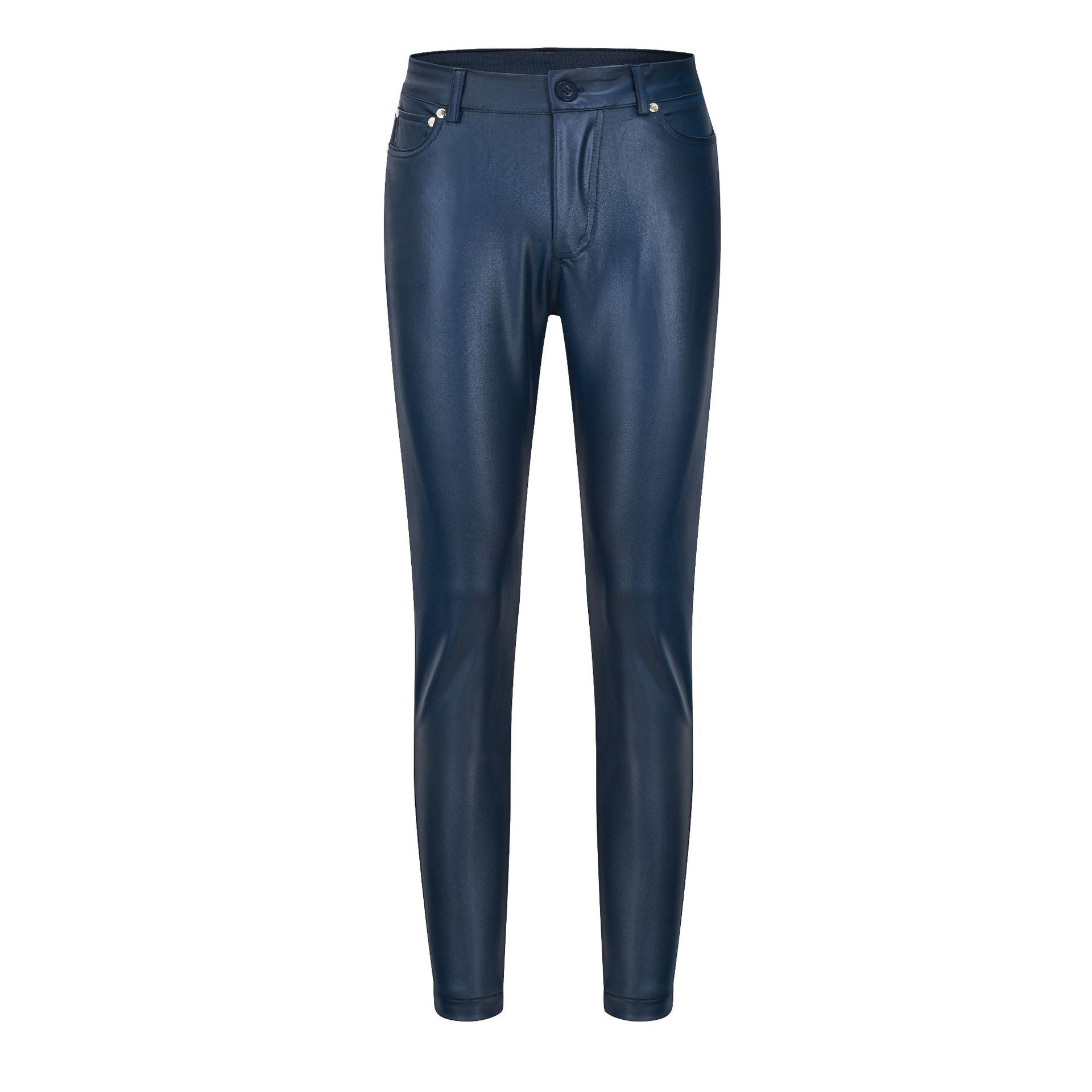 Lässige Skinny-Hose aus Kunstleder für Damen