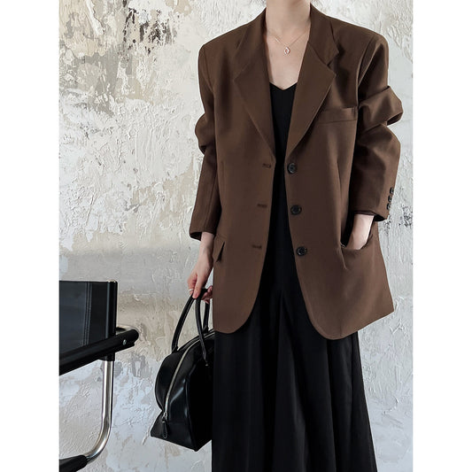 Korean Retro Long Sleeve Blazer