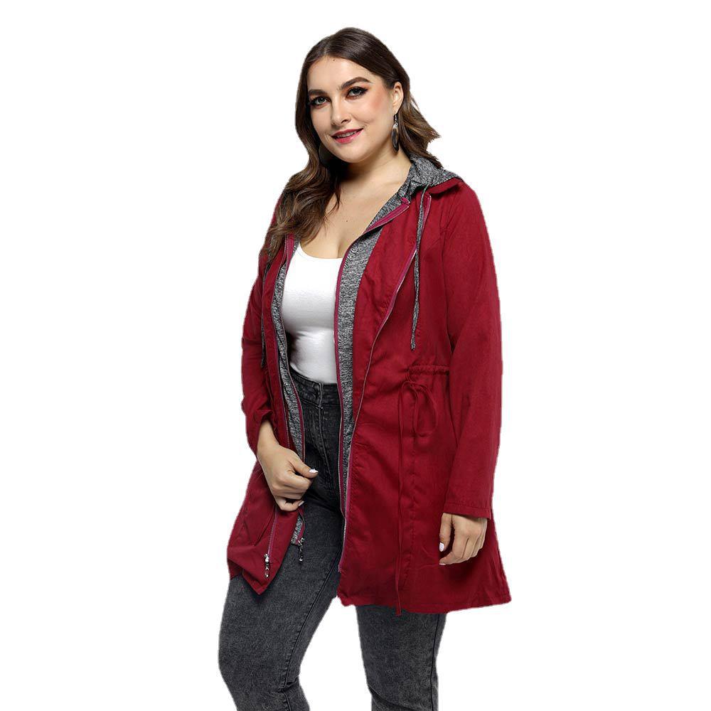 Mid-Length Hooded Cotton Padded Coat