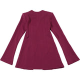 Slim Fit Einfarbiger Winterblazer