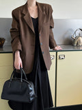 Korean Retro Long Sleeve Blazer