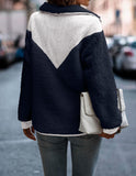 Wintermantel zum Knöpfen mit Patchworktaschen