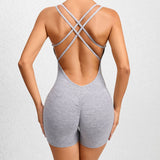 Pantalon de yoga plissé pêche pour femme