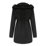 Steppparka mit abnehmbarem Pelzkragen