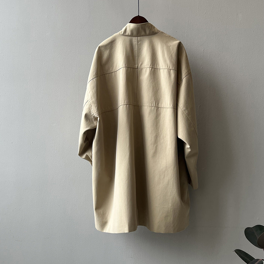Manteau mi-long à col montant Tooling