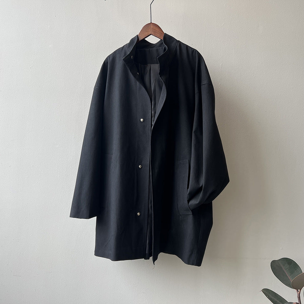 Manteau mi-long à col montant Tooling