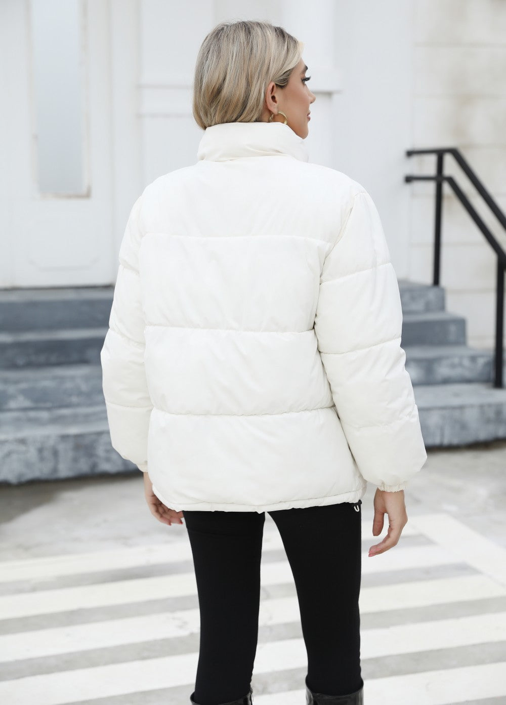 Manteau matelassé chaud en coton pour femme