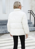 Manteau matelassé chaud en coton pour femme