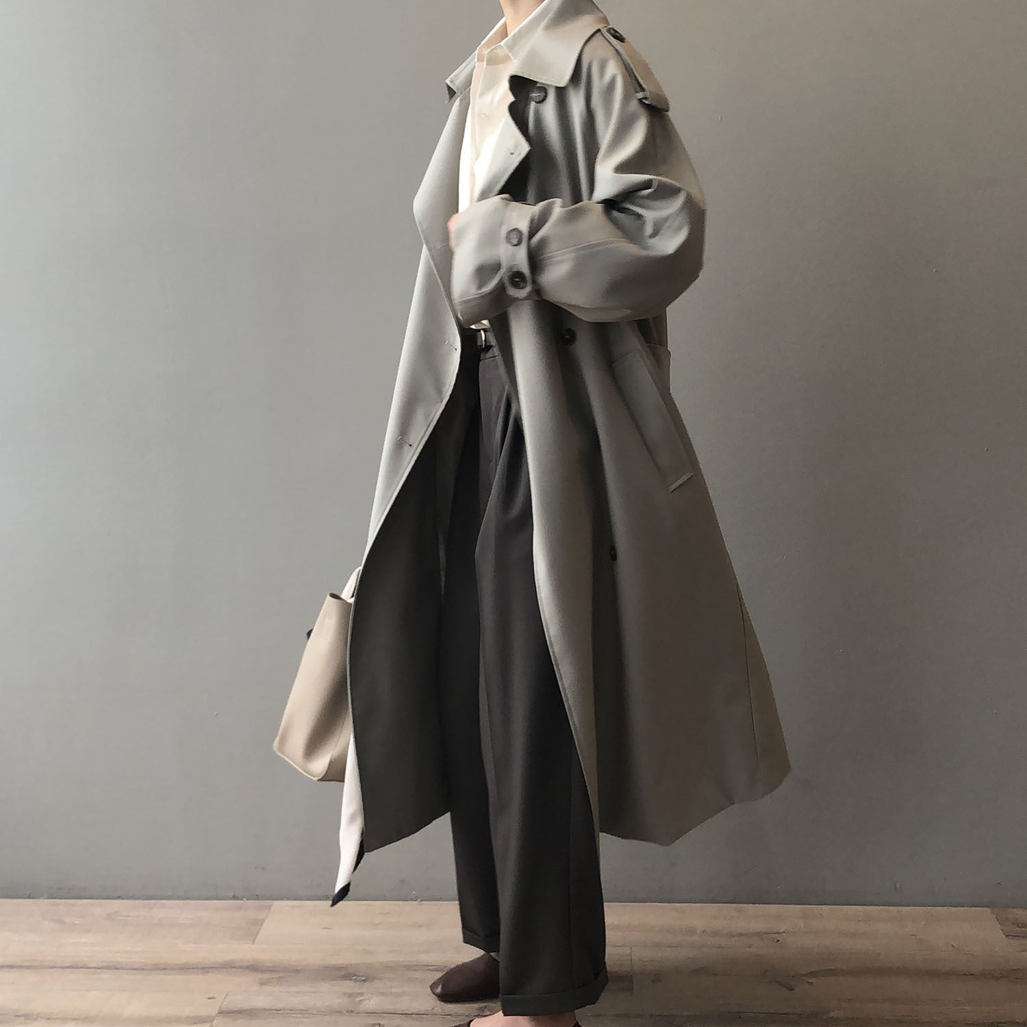 Autumn Elegance Schlankmachender Trenchcoat