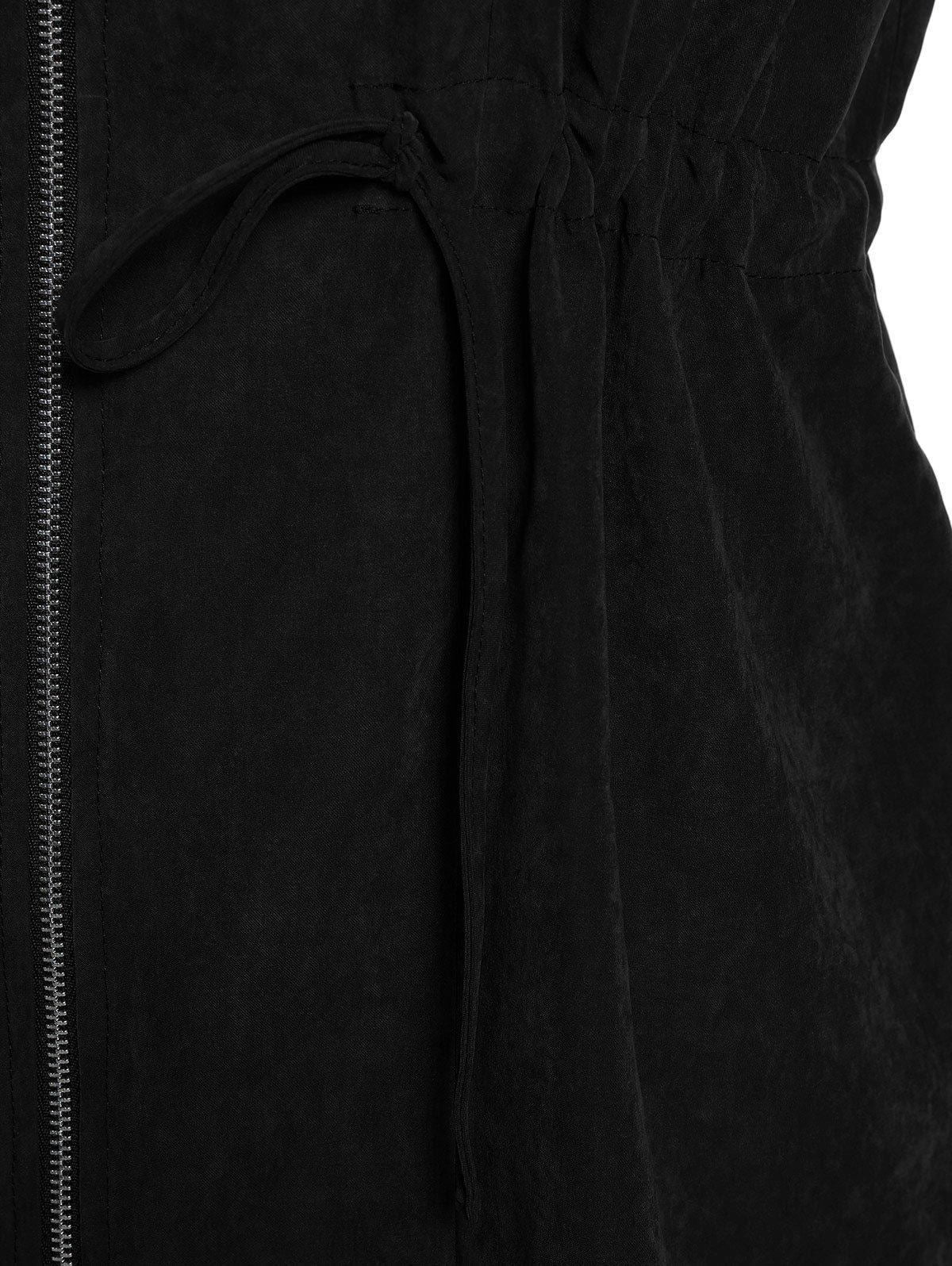 Mid-Length Hooded Cotton Padded Coat