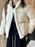 National Standard 90% White Duck Down Short Puffer Jacket