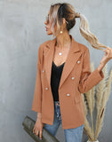 Langer Casual-Büroblazer für Damen