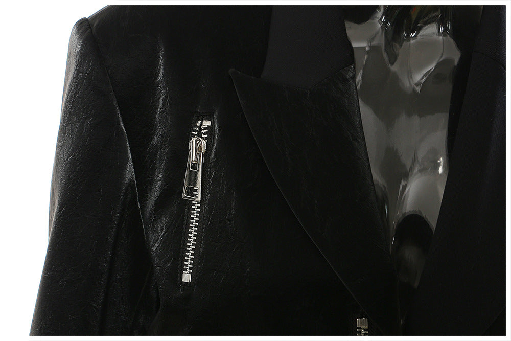 Asymmetrischer Blazer mit Gürtel für Damen