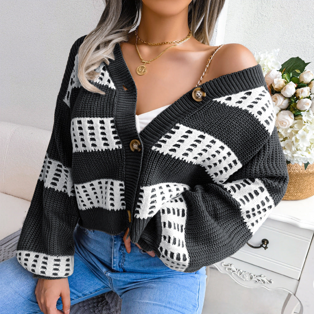 Cardigan à manches lanternes design