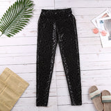 Tight Fit Animal Print Leather Pants for Women