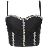 Rutschfester Camisole-BH mit Perlenkette für Damen