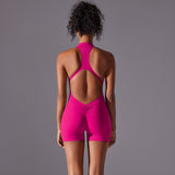 ZipSculpt High Compression Peach Lift Yoga Jumpsuit