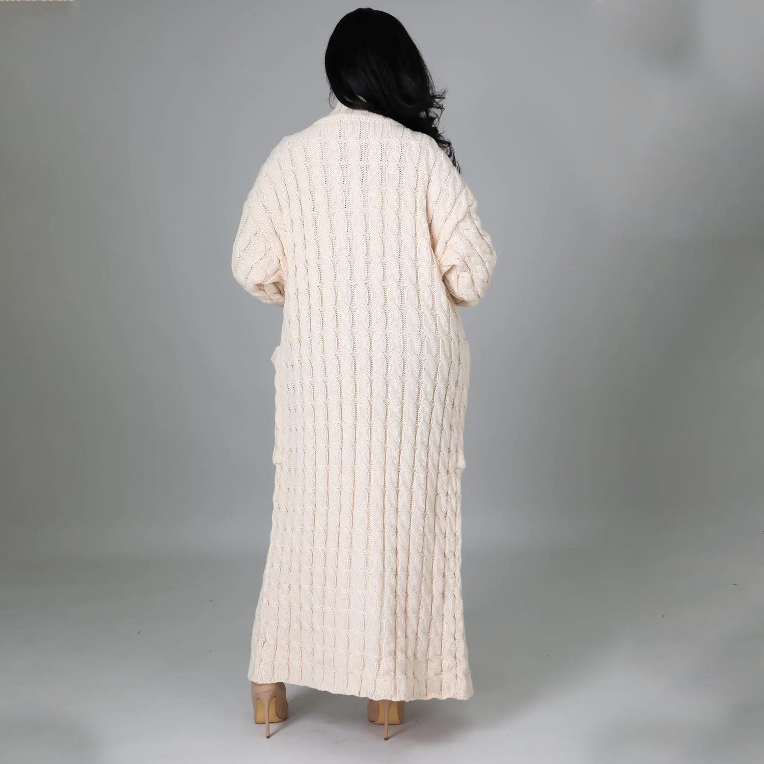 Sexy lässiger Langarm-Pullovermantel für Damen