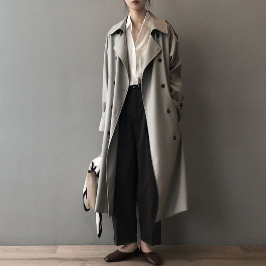 Autumn Elegance Schlankmachender Trenchcoat