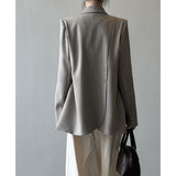 Asymmetrischer Blazer mit Rückenschlitz für Damen