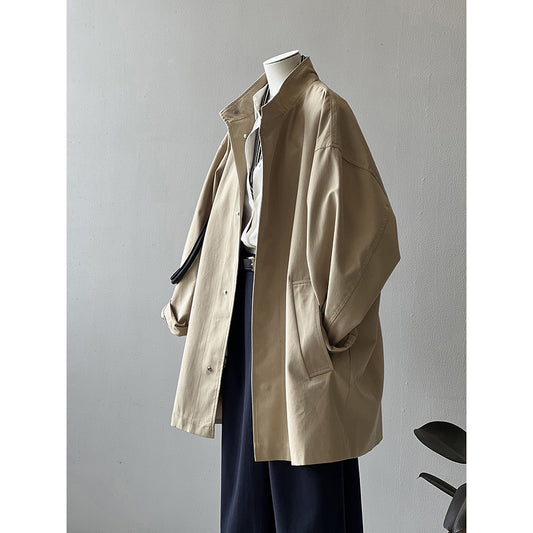 Manteau mi-long à col montant Tooling